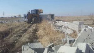 آزاد سازی ۲۰ سازه غیرمجاز در اراضی کشاورزی ارومیه و سلماس