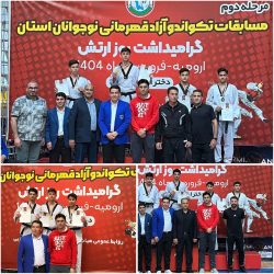 درخشش تکواندوکاران سلماس در مسابقات تکواندو آزاد قهرمانی استان آذربایجان‌غربی