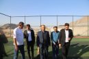 افتتاح همزمان زمین‌های ورزشی چمن مصنوعی در روستاهای تمر و گبرآباد به مناسبت هفته دولت
